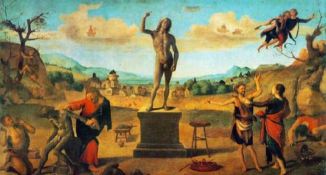 Piero di Cosimo The Myth of Prometheus France oil painting art